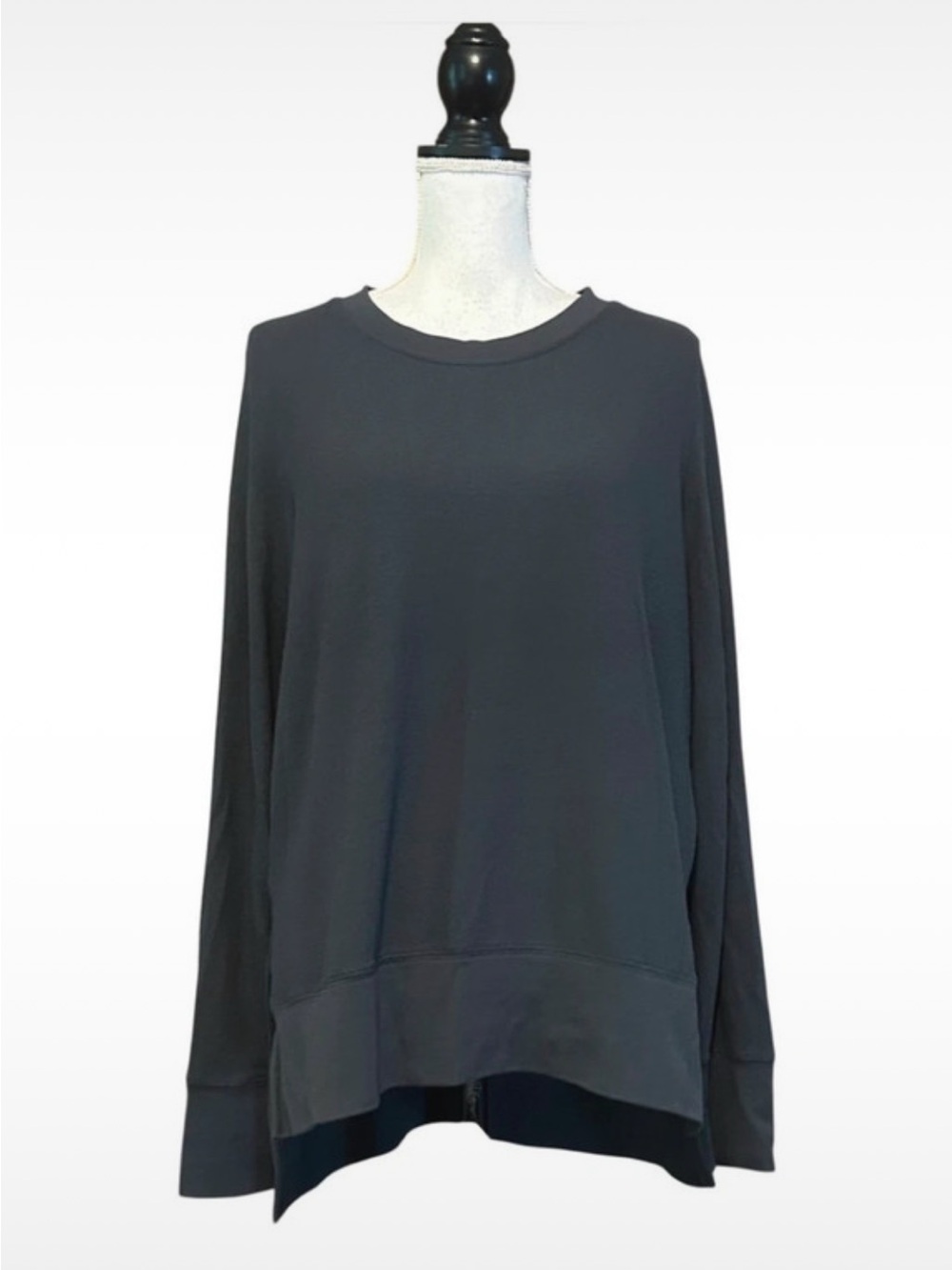 ALO Yoga grey Crewneck Long-Sleeve Sweatshirt